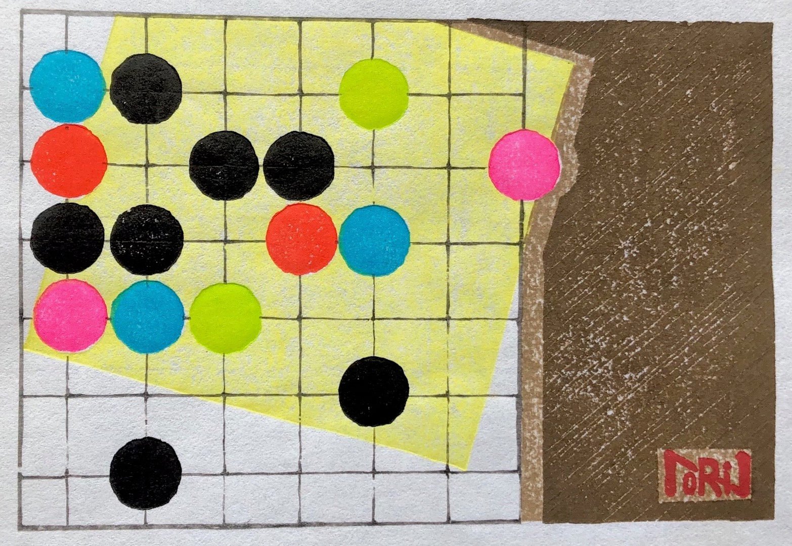  - Colorful Go Stones - Noriko Komuro - SAKURA FINE ART