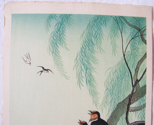 Swallows and Willow Tree - SAKURA FINE ART