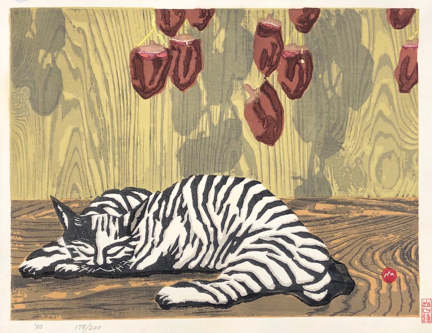  - Hinata Bokko (Cat Basking in the Sun) - Susumu Yamaguchi - SAKURA FINE ART