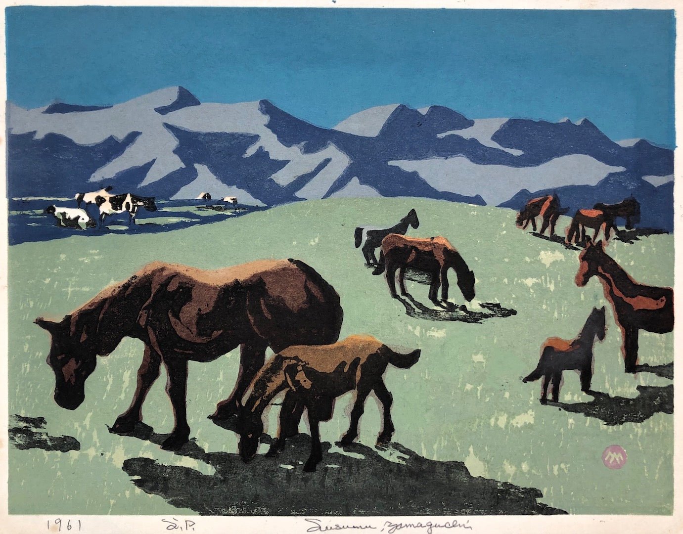  - Hōboku (Pasture) - Susumu Yamaguchi - SAKURA FINE ART