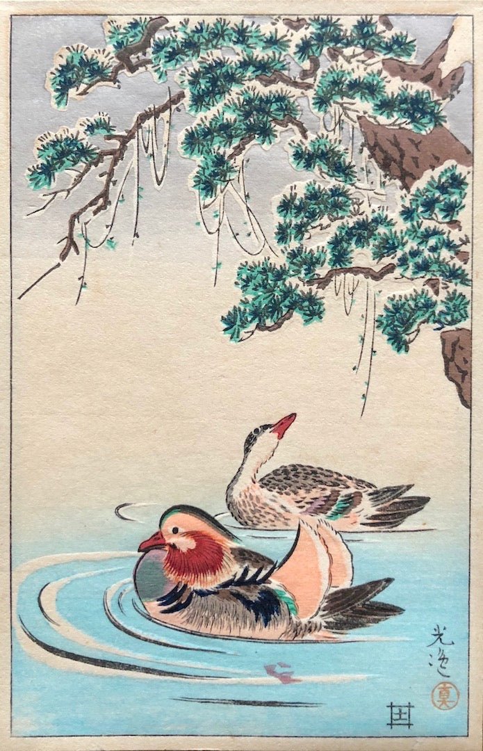  - Mandarin Ducks - Koitsu Tsuchiya - SAKURA FINE ART