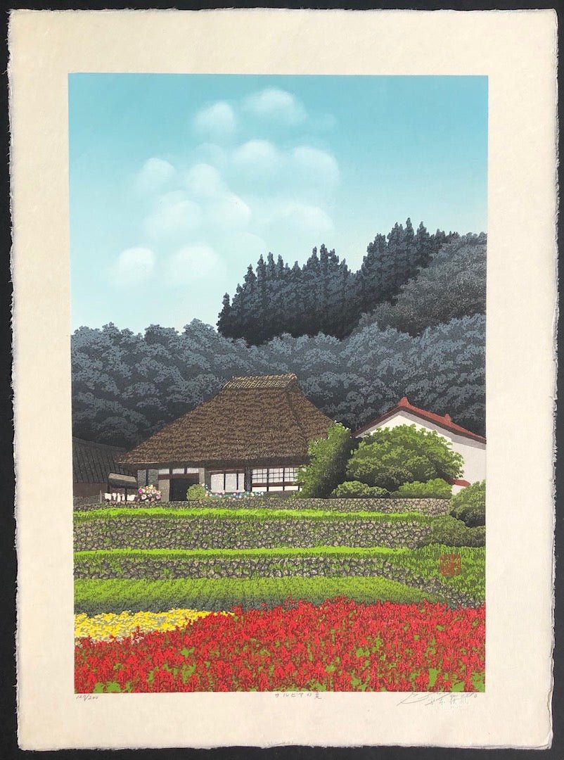  - Salvia no natsu ( Salvia at Summer Village) - Shufu Miyamoto - SAKURA FINE ART