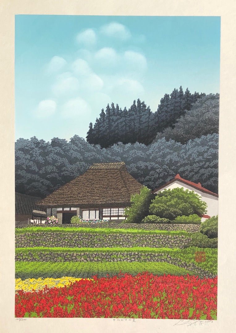  - Salvia no natsu ( Salvia at Summer Village) - Shufu Miyamoto - SAKURA FINE ART