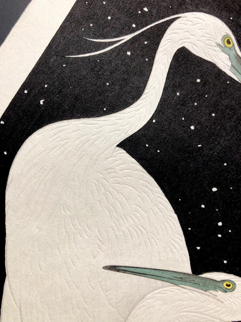  - Secchu Shirasagi (Two Herons in Snow) - SAKURA FINE ART