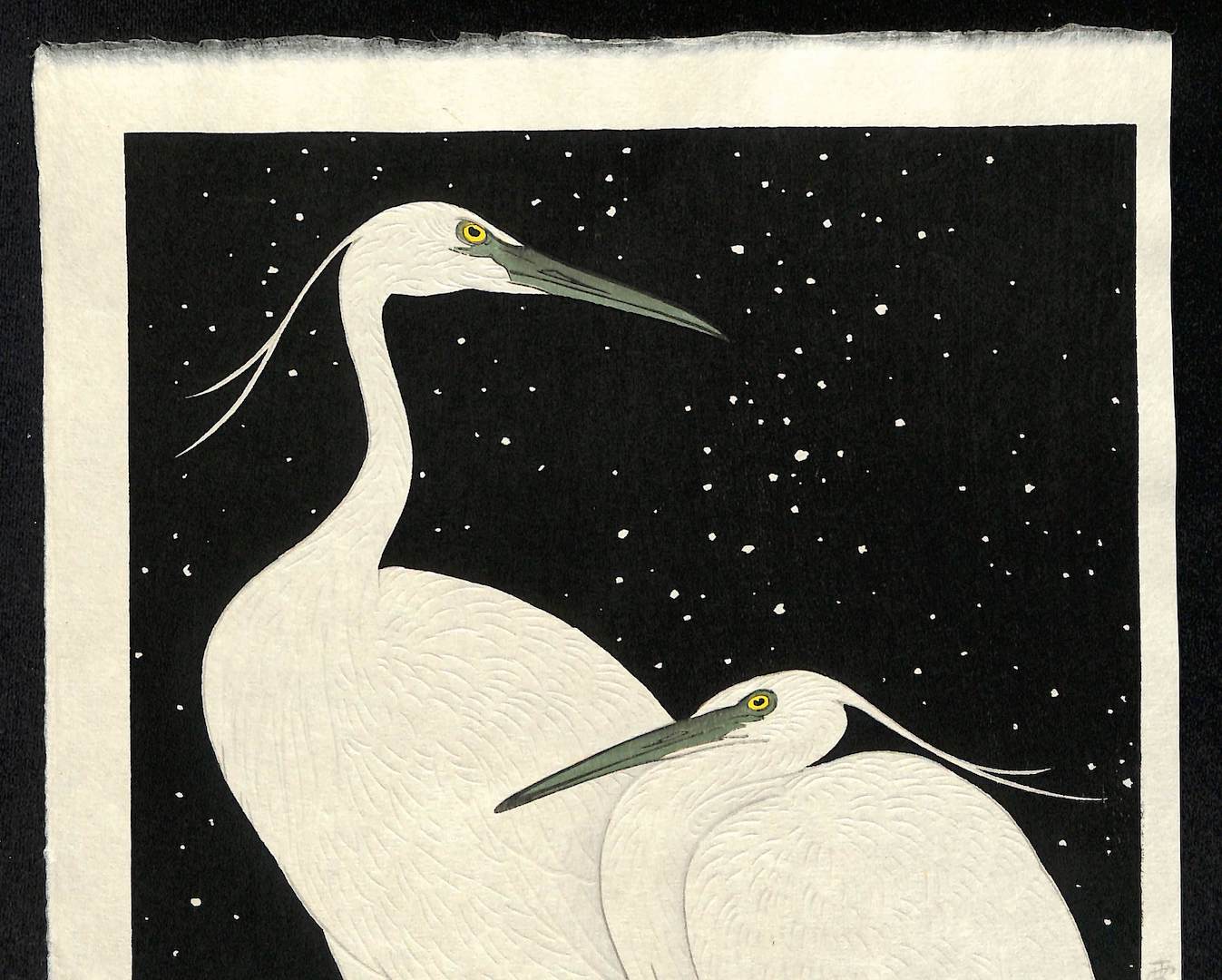  - Secchu Shirasagi (Two Herons in Snow) - SAKURA FINE ART