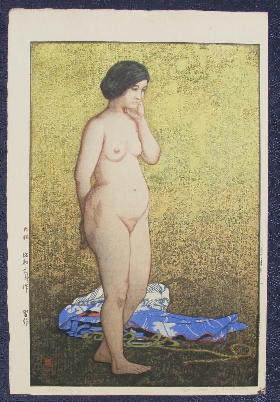 Study of Nude - Hiroshi Yoshida - SAKURA FINE ART