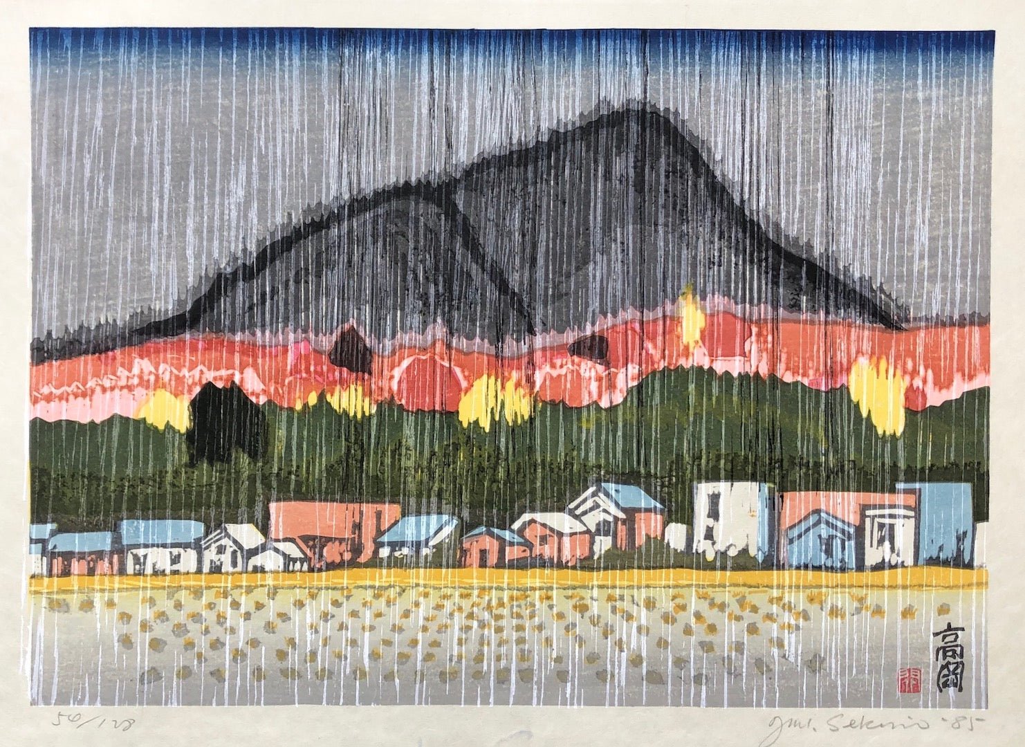  - Takaoka (Squall at Takaoka) - Junichiro Sekino - SAKURA FINE ART