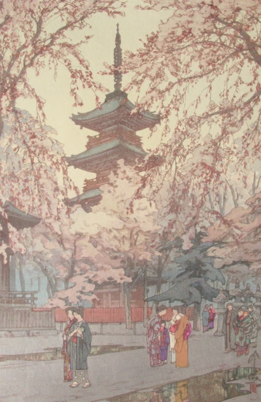 Ueno Koen  (A Glimpse of Ueno Park) - SAKURA FINE ART